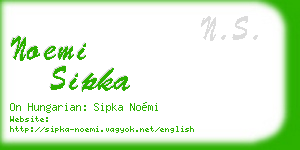 noemi sipka business card